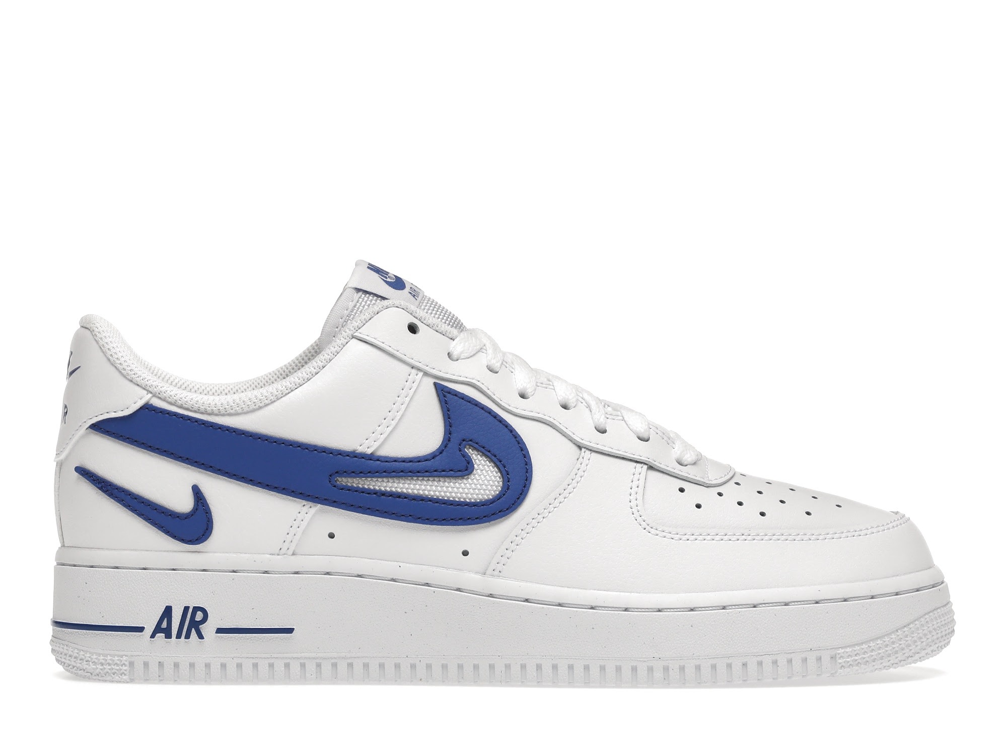 AIRFORCE 1 CUT OUT SWOOSH WHITE GAME ROYAL