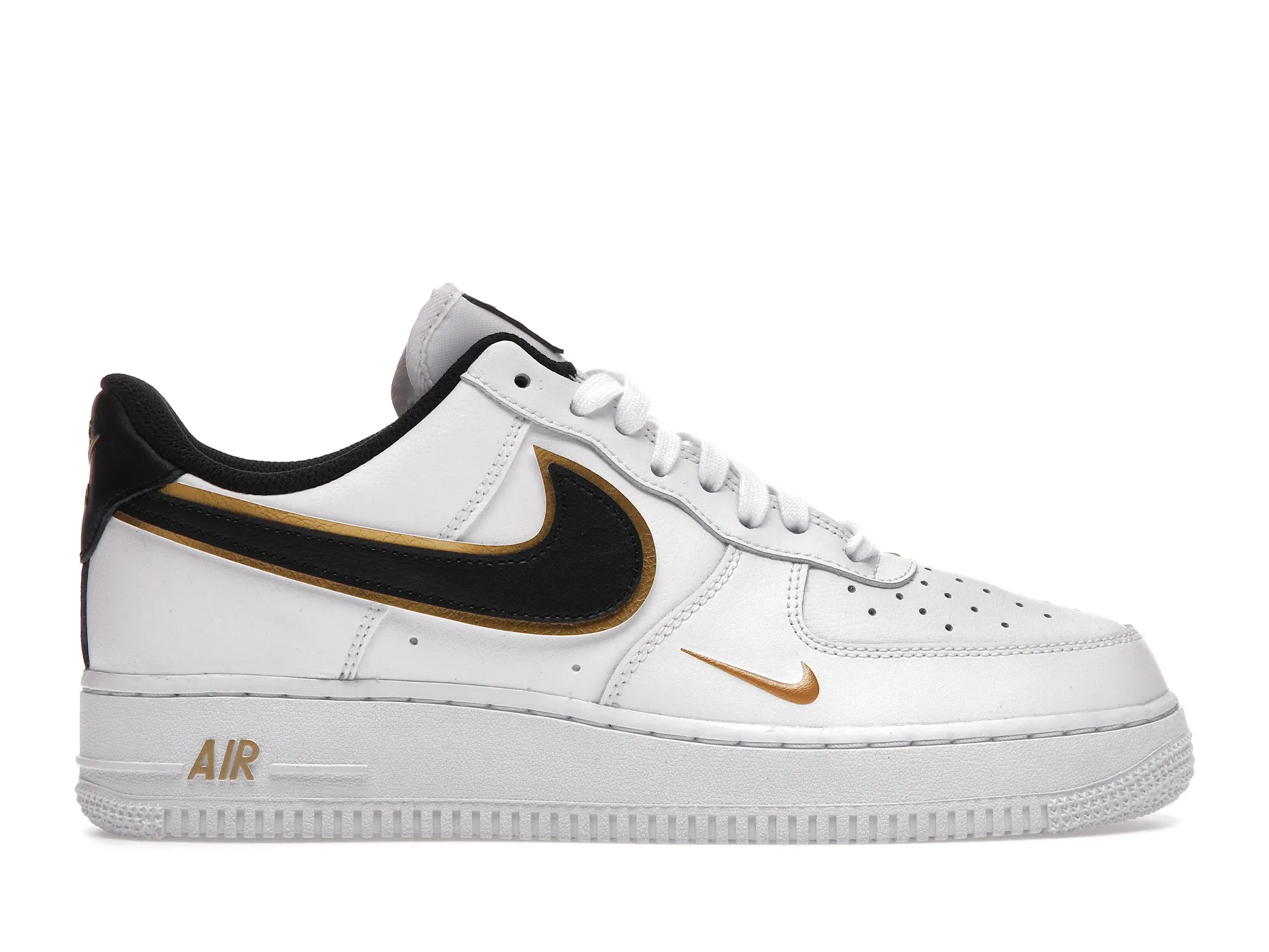 AIRFORCE 1 DOUBLE SWOOSH WHITE BLACK