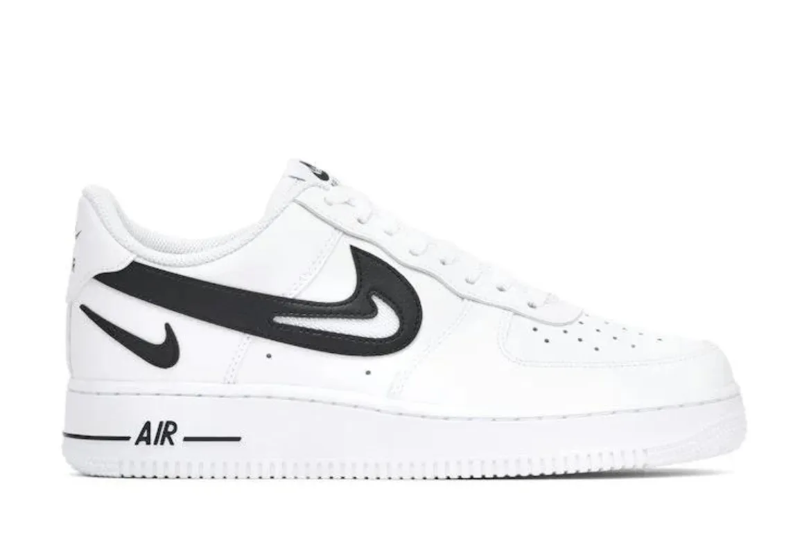 AIRFORCE 1 FM CUT OUT SWOOSH WHITE BLACK