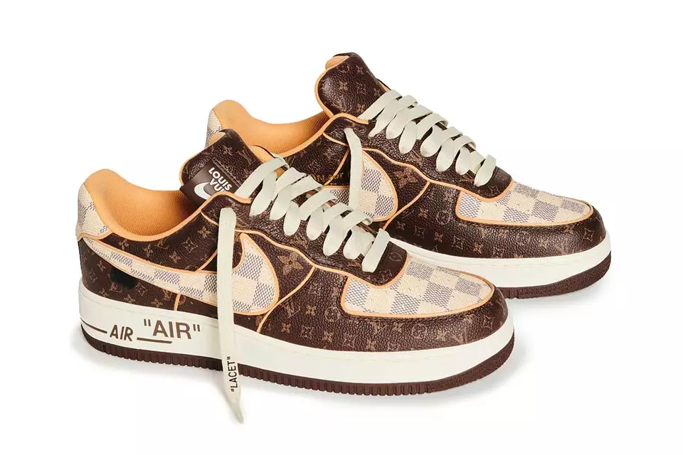 AIRFORCE 1 LOUIS VUITTON OFF-WHITE BROWN