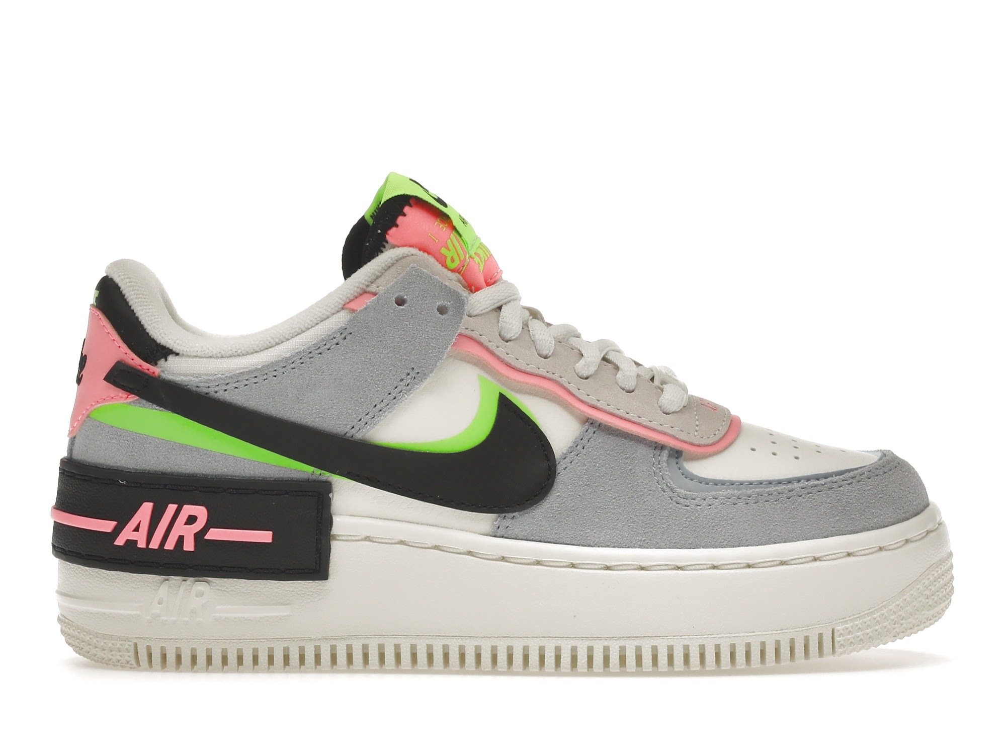 AIRFORCE 1 SHADOW BLACK LIGHT ARCTIC PINK CLAYSTONE RED