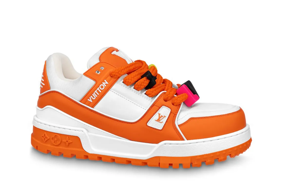 LOUIS VUITTON TRAINER MAXI ORANGE WHITE